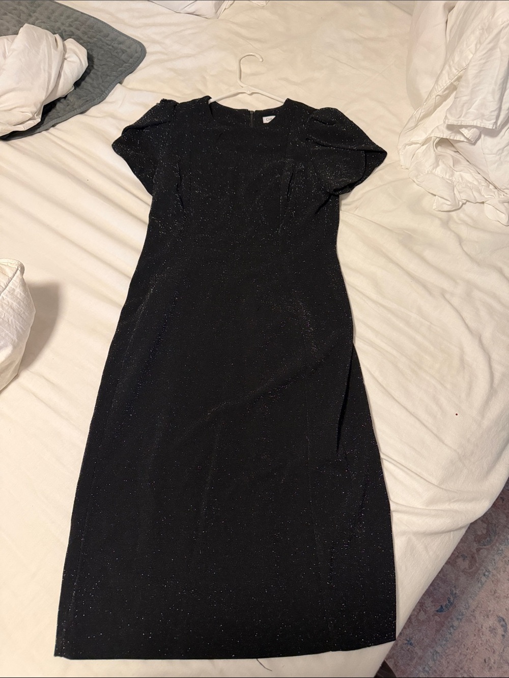 Calvin Klein Black Sparkle Midi Dress